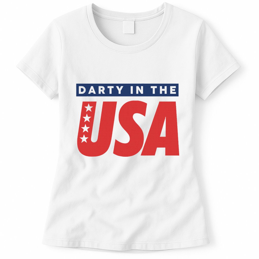 Darty In The Usa Independence Day Womens T-Shirt