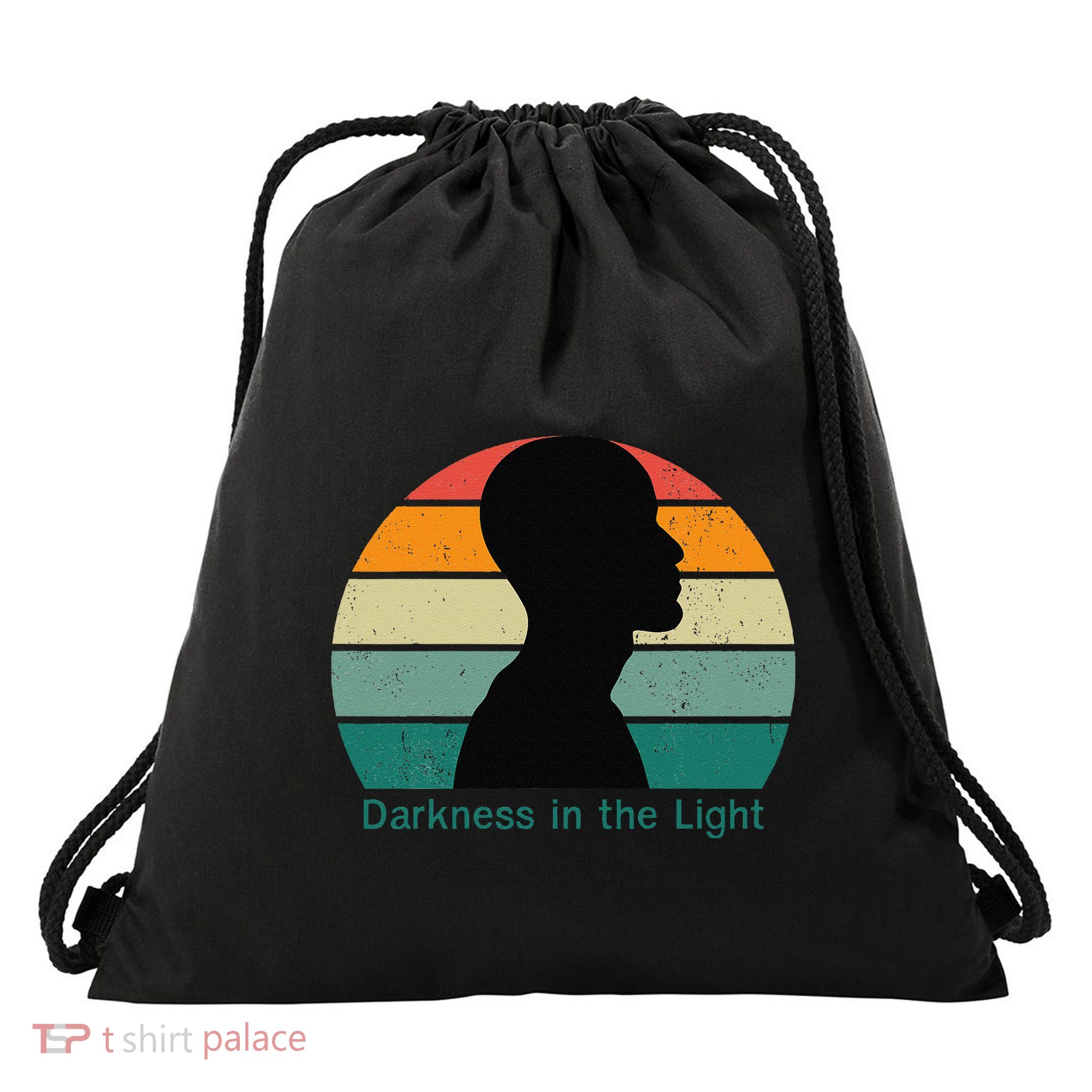Darkness In The Light Drawstring Bag