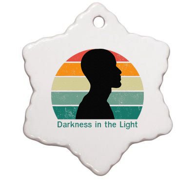 Darkness In The Light Ceramic Star Ornament