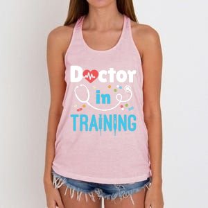 Doctor In Training Future Doctor Medical School Student Gift Women's Knotted Racerback Tank