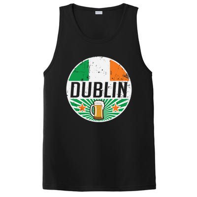 Dublin Ireland Travel Vacation Irish Flag Beer Pub Ing Meaningful Gift PosiCharge Competitor Tank