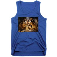 Daniel In The Lions Den Jesus And Lion Christian Bible Tank Top