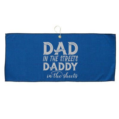 Dad In The Streets Daddy In The Sheets Presents For Dad Large Microfiber Waffle Golf Towel