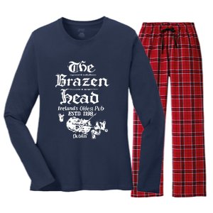 Dublin Ireland T Shirt Irish Beer Shirt Irish Pub Shirt Irish Bar Shirt Women's Long Sleeve Flannel Pajama Set 