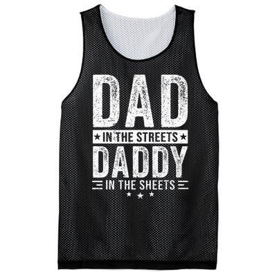 Dad In The Streets Daddy In The Sheets Mesh Reversible Basketball Jersey Tank