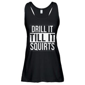 Drill It Till It Squirts Funny Ice Fishing Ladies Essential Flowy Tank