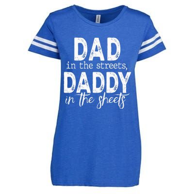 Dad In The Streets Daddy In The Sheets Presents For Dad Enza Ladies Jersey Football T-Shirt