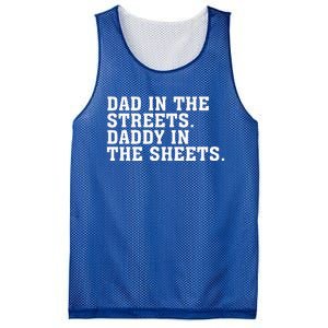 Dad In The Streets Daddy In The Sheets  Mesh Reversible Basketball Jersey Tank