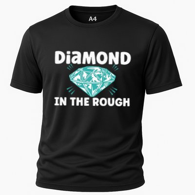 Diamond In The Rough Crystal Diamond Geologist Cooling Performance Crew T-Shirt