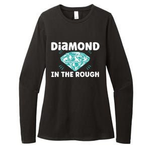 Diamond In The Rough Crystal Diamond Geologist Womens CVC Long Sleeve Shirt