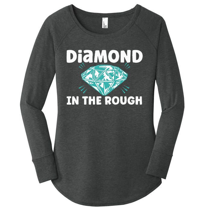 Diamond In The Rough Crystal Diamond Geologist Women's Perfect Tri Tunic Long Sleeve Shirt