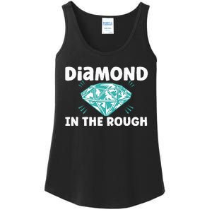 Diamond In The Rough Crystal Diamond Geologist Ladies Essential Tank