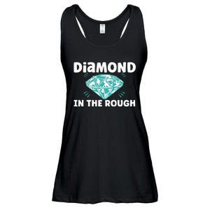 Diamond In The Rough Crystal Diamond Geologist Ladies Essential Flowy Tank