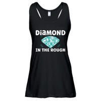 Diamond In The Rough Crystal Diamond Geologist Ladies Essential Flowy Tank