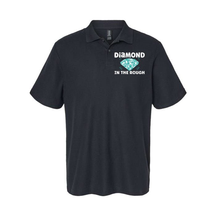 Diamond In The Rough Crystal Diamond Geologist Softstyle Adult Sport Polo