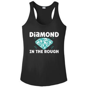 Diamond In The Rough Crystal Diamond Geologist Ladies PosiCharge Competitor Racerback Tank