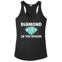 Diamond In The Rough Crystal Diamond Geologist Ladies PosiCharge Competitor Racerback Tank