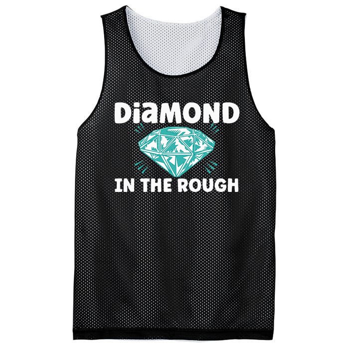 Diamond In The Rough Crystal Diamond Geologist Mesh Reversible Basketball Jersey Tank