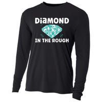 Diamond In The Rough Crystal Diamond Geologist Cooling Performance Long Sleeve Crew