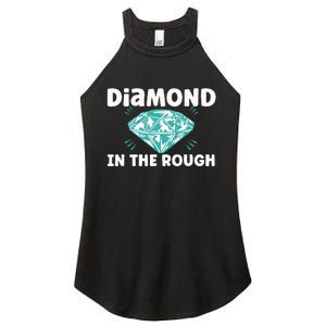 Diamond In The Rough Crystal Diamond Geologist Women's Perfect Tri Rocker Tank