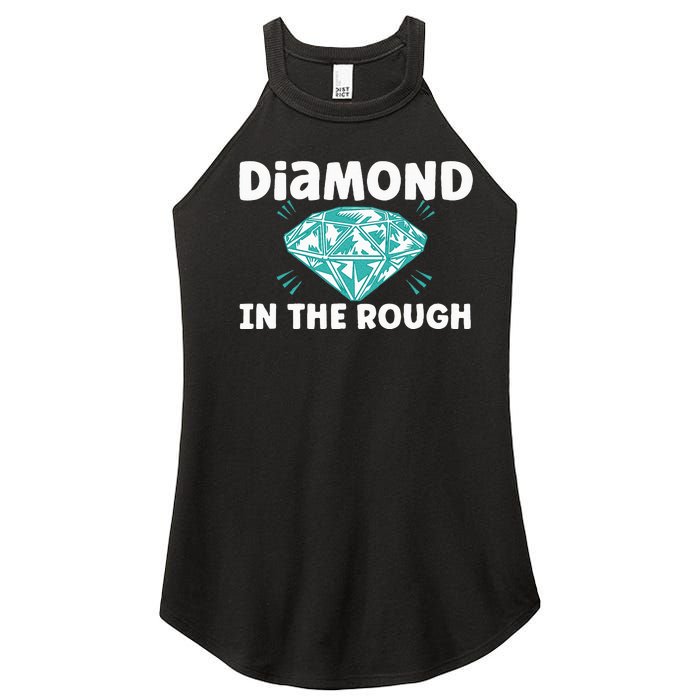 Diamond In The Rough Crystal Diamond Geologist Women's Perfect Tri Rocker Tank