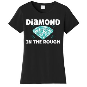 Diamond In The Rough Crystal Diamond Geologist Women's T-Shirt