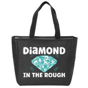 Diamond In The Rough Crystal Diamond Geologist Zip Tote Bag