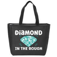 Diamond In The Rough Crystal Diamond Geologist Zip Tote Bag