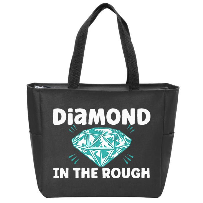 Diamond In The Rough Crystal Diamond Geologist Zip Tote Bag