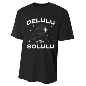 Delulu Is The Solulu Funny Social Media Performance Sprint T-Shirt