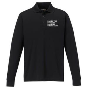 Dad In The Streets Daddy In The Sheets Performance Long Sleeve Polo