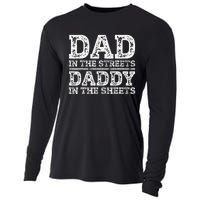 Dad In The Streets Daddy In The Sheets Presents For Dad Cooling Performance Long Sleeve Crew