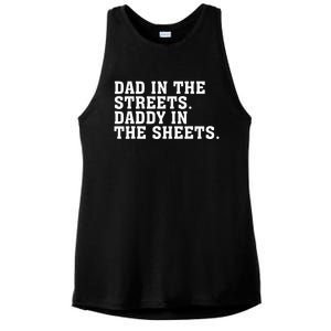 Dad In The Streets Daddy In The Sheets Apparel Ladies PosiCharge Tri-Blend Wicking Tank