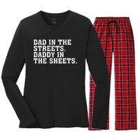 Dad In The Streets Daddy In The Sheets Apparel Women's Long Sleeve Flannel Pajama Set 