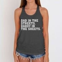 Dad In The Streets Daddy In The Sheets Apparel Women's Knotted Racerback Tank