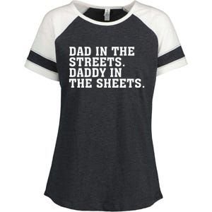 Dad In The Streets Daddy In The Sheets Apparel Enza Ladies Jersey Colorblock Tee