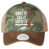 Drill It Till It Squirts Ice Fishing Fisherman Ice Fisher Legacy Tie Dye Trucker Hat