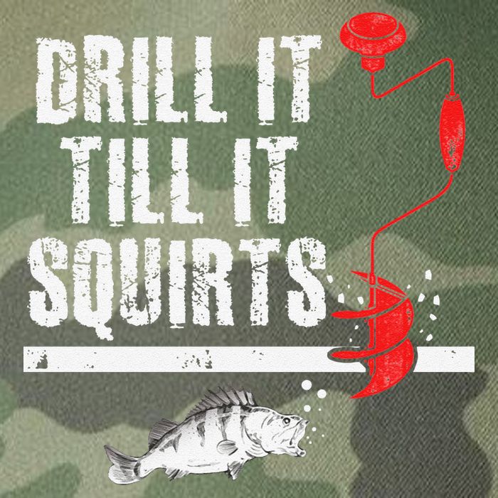 Drill It Till It Squirts Ice Fishing Fisherman Ice Fisher Legacy Tie Dye Trucker Hat