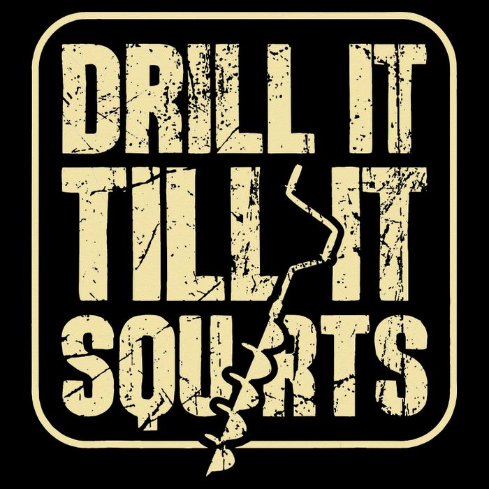 Drill It Till It Squirts Funny Winter Ice Fishing Sustainable Bucket Hat
