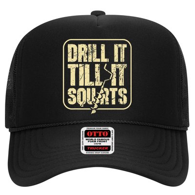 Drill It Till It Squirts Funny Winter Ice Fishing Trucker Hat