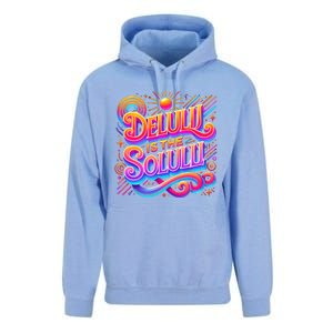 Delulu Is The Solulu Funny Slogan Tiktok Viral Trendy Quote Unisex Surf Hoodie