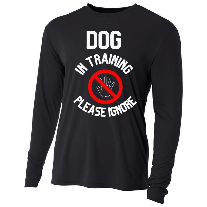 Dog In Training Please Ignore Cooling Performance Long Sleeve Crew