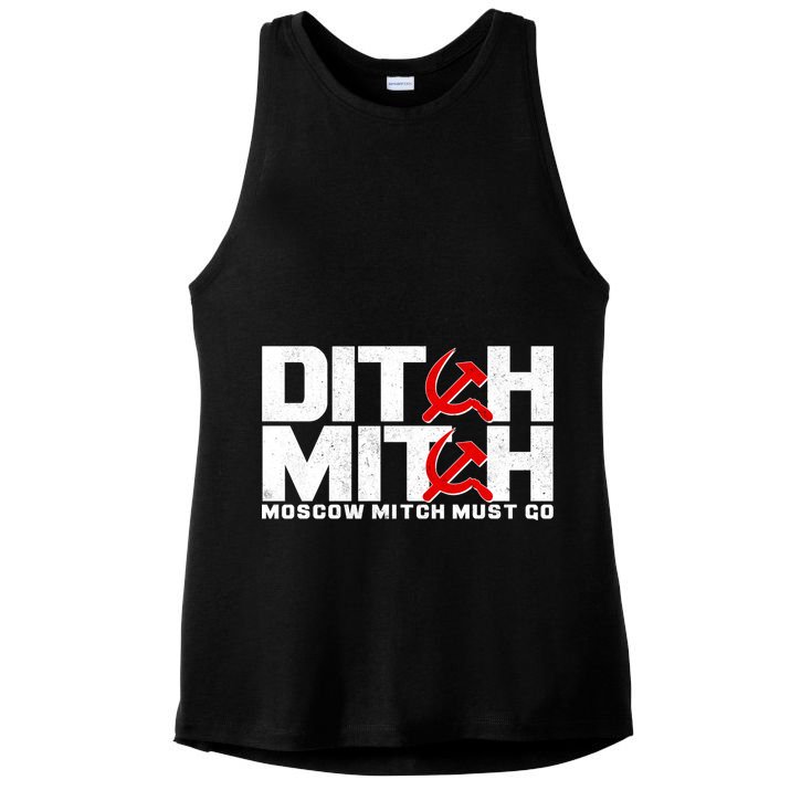 Ditch Mitch Moscow Mitch Must Go Ladies PosiCharge Tri-Blend Wicking Tank