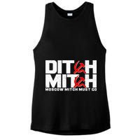 Ditch Mitch Moscow Mitch Must Go Ladies PosiCharge Tri-Blend Wicking Tank