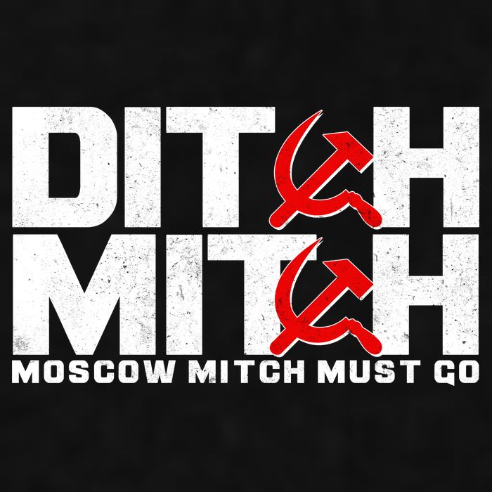 Ditch Mitch Moscow Mitch Must Go Ladies PosiCharge Tri-Blend Wicking Tank