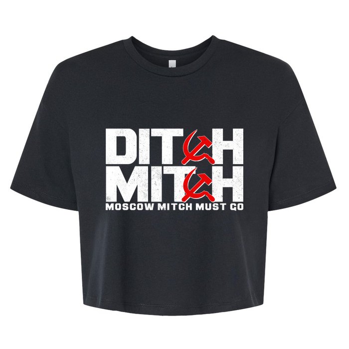 Ditch Mitch Moscow Mitch Must Go Bella+Canvas Jersey Crop Tee