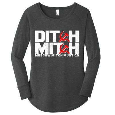 Ditch Mitch Moscow Mitch Must Go Women's Perfect Tri Tunic Long Sleeve Shirt