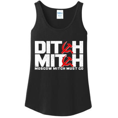 Ditch Mitch Moscow Mitch Must Go Ladies Essential Tank