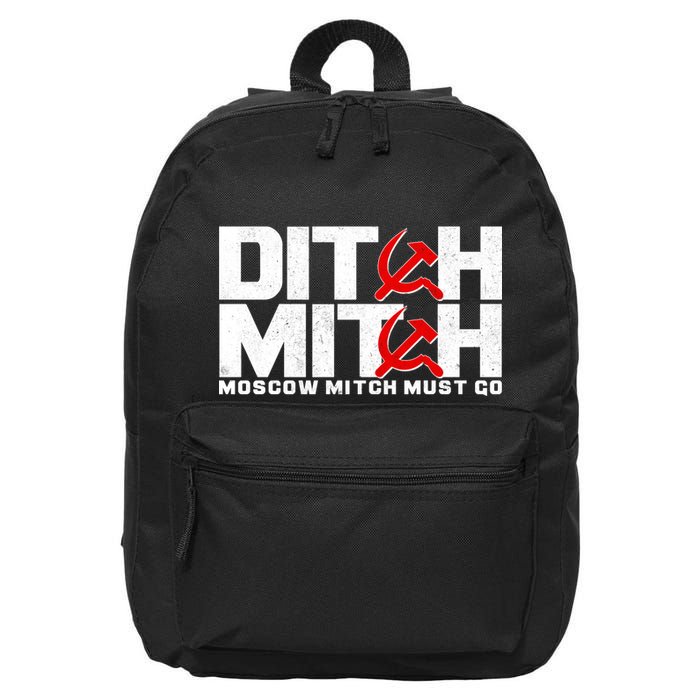 Ditch Mitch Moscow Mitch Must Go 16 in Basic Backpack