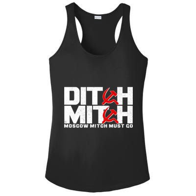 Ditch Mitch Moscow Mitch Must Go Ladies PosiCharge Competitor Racerback Tank